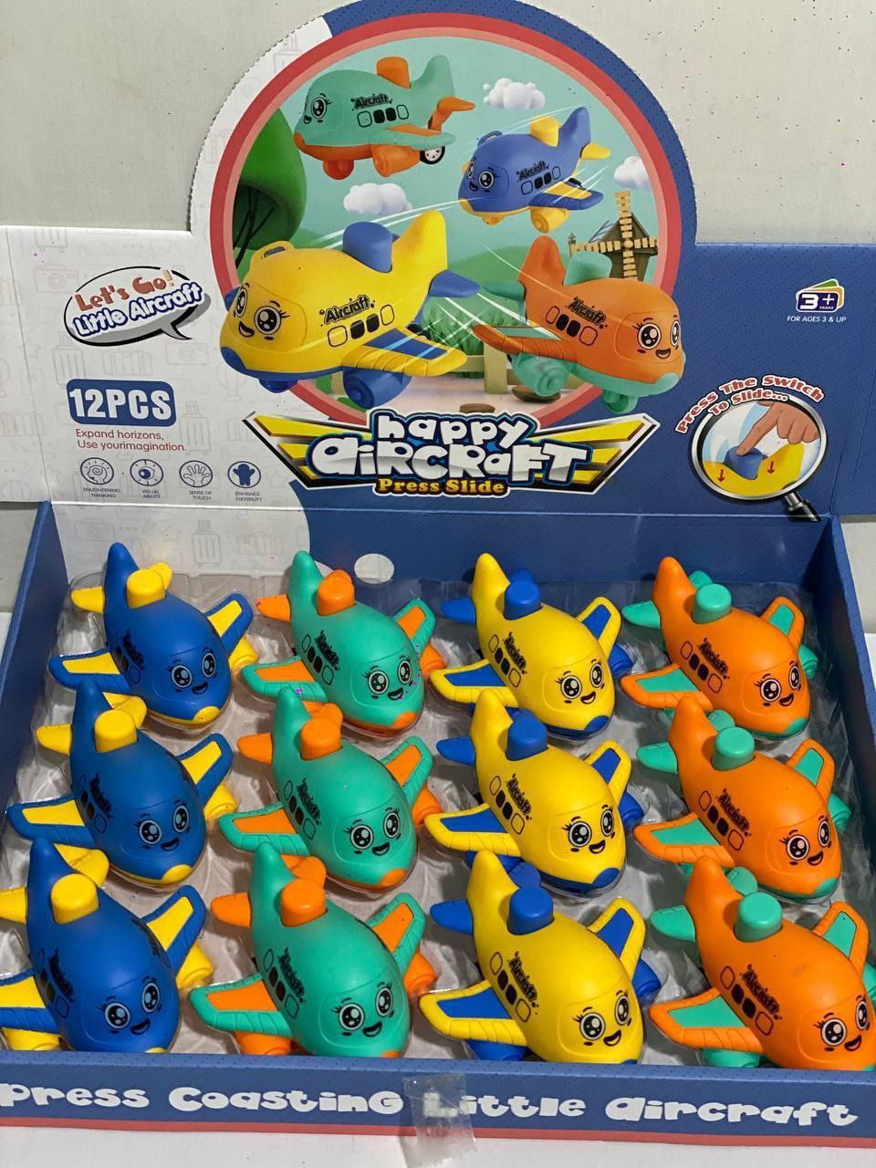 هواپیما اسباب بازی پسرانه دخترانه قدرتی فشاری نشکن