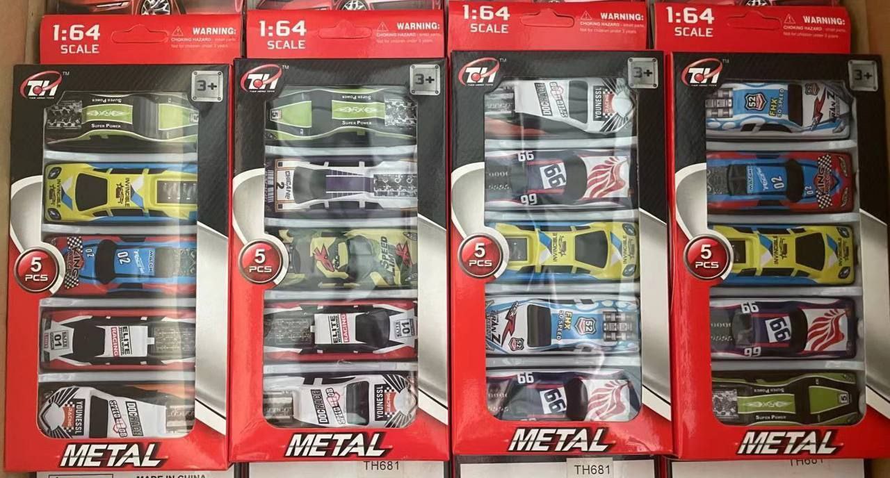 ماشین اسباب بازی پسرانه فلزی 5 عددی