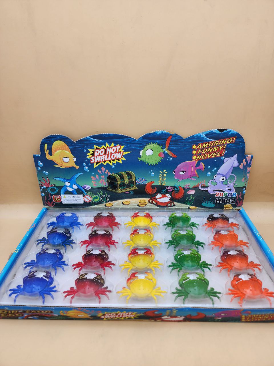 اسباب بازی دخترانه پسرانه خرچنگ بزرگ شونده